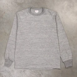 The Real McCoy's Athletic L/S T-shirt / Loopwheel Gray
