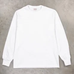 The Real McCoy's Athletic L/S T-shirt / Loopwheel White