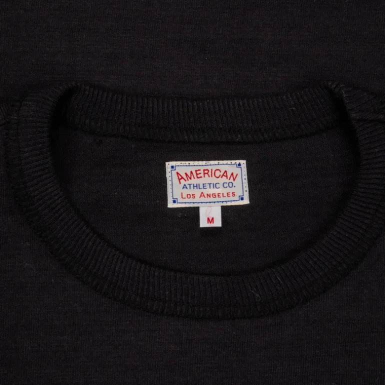 The Real McCoy's Athletic L/S T-shirt / Loopwheel Black