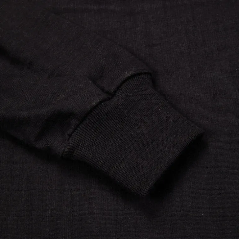 The Real McCoy's Athletic L/S T-shirt / Loopwheel Black