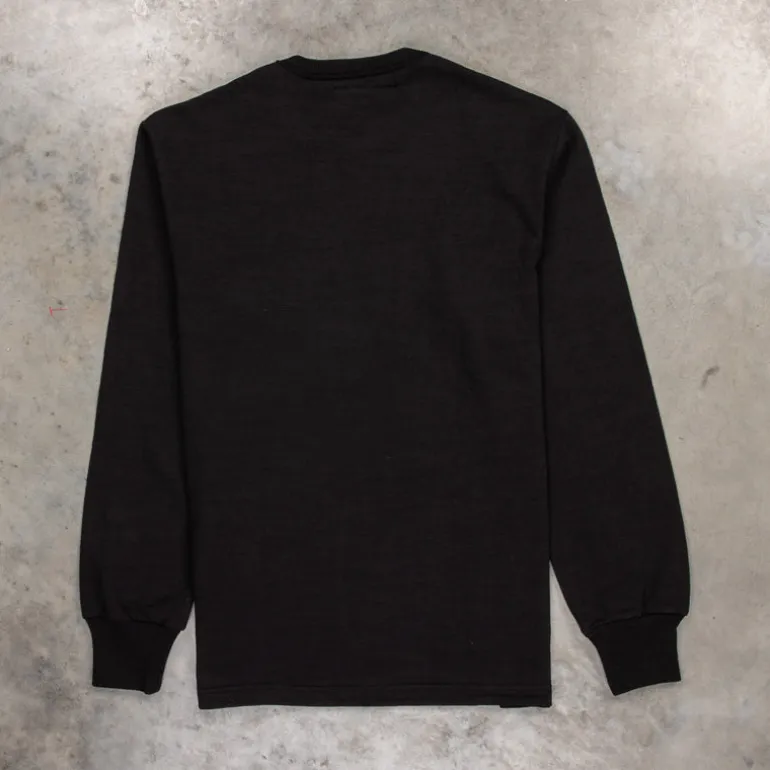The Real McCoy's Athletic L/S T-shirt / Loopwheel Black