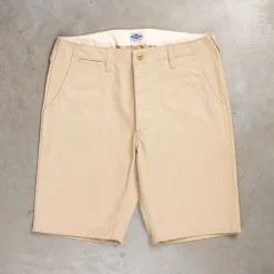 The Real McCoy's Blue Seal Chino Shorts Beige