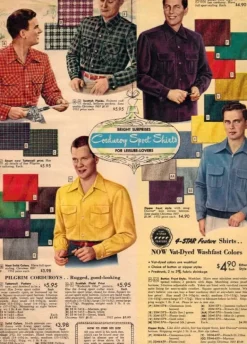 The Real McCoy's Corduroy Open Collar Shirt Mustard