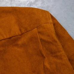 The Real McCoy's Corduroy Open Collar Shirt Mustard