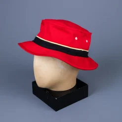The Real McCoy's Cotton Fishing Bucket Hat Red