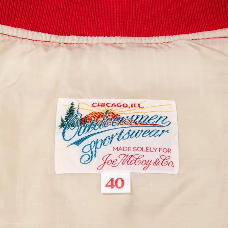 The Real McCoy's Cotton Nylon Down Vest Red