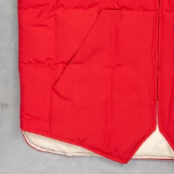 The Real McCoy's Cotton Nylon Down Vest Red