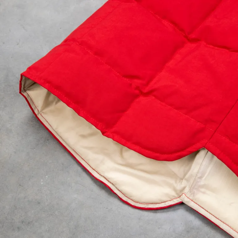 The Real McCoy's Cotton Nylon Down Vest Red