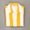 The Real McCoy's Cotton Pile Beach Shirt Yellow Stripe