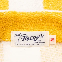 The Real McCoy's Cotton Pile Beach Shirt Yellow Stripe