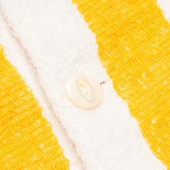 The Real McCoy's Cotton Pile Beach Shirt Yellow Stripe