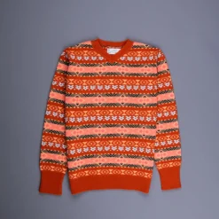 The Real McCoy's Fair Isle Sweater Orange