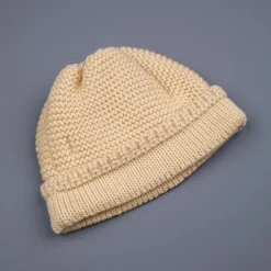 The Real McCoy's Fishermans knit cap Ecru