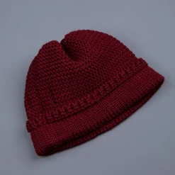 The Real McCoy's Fishermans knit cap Maroon