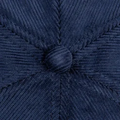 The Real McCoy's Five-Panel Corduroy Cap #1 Fishing Dad Navy