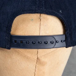 The Real McCoy's Five-Panel Corduroy Cap #1 Fishing Dad Navy