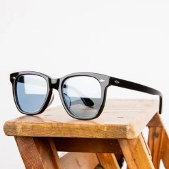 The Real McCoy's Geyser / Black Frame Sunglasses Blue