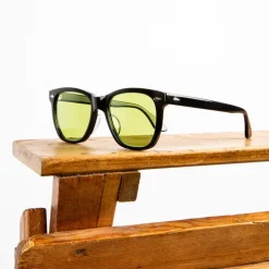 The Real McCoy's Geyser / Black Frame Sunglasses Green