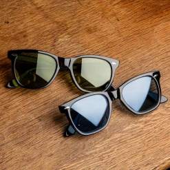 The Real McCoy's Geyser / Black Frame Sunglasses Green