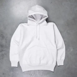 The Real McCoy's Heavyweight Hooded Sweatshirt Silver