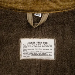 The Real McCoy's Jacket field Pile O.D. Olive
