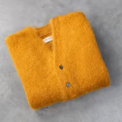 The Real McCoy's Joe McCoy JM Mohair Cardigan Mustard