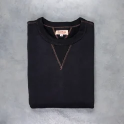 The Real McCoy's Joe McCoy 10oz Loopwheel Sweatshirt Black