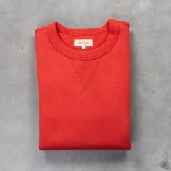 The Real McCoy's Joe McCoy 10oz loopwheel sweatshirt Cherry