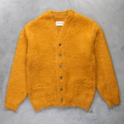 The Real McCoy's Joe McCoy JM Mohair Cardigan Mustard