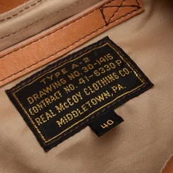 The Real McCoy's MFG Type A-2 Raw Sienna