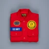 The Real McCoy's Militairy Souvenir Overshirt Wool Red