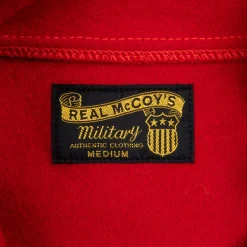 The Real McCoy's Militairy Souvenir Overshirt Wool Red