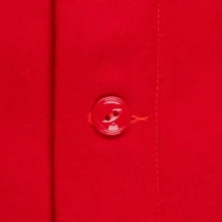 The Real McCoy's Militairy Souvenir Overshirt Wool Red