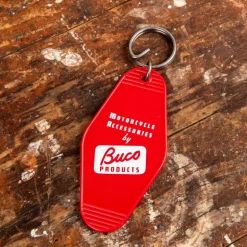 The Real McCoy's Motel Key Ring Red