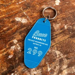 The Real McCoy's Motel Key Ring Blue