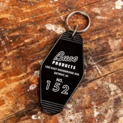 The Real McCoy's Motel Key Ring Black