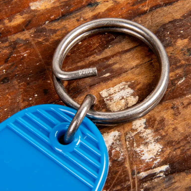 The Real McCoy's Motel Key Ring Blue