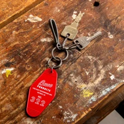 The Real McCoy's Motel Key Ring Red