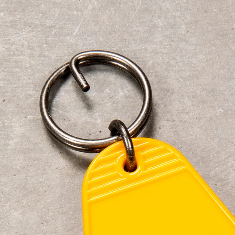 The Real McCoy's Motel Key Ring Yellow