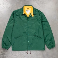 The Real McCoy's Nylon Cotton Lined Coach Jacket Forest