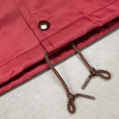 The Real McCoy's Nylon Cotton Lined Coach Jacket Burgundy