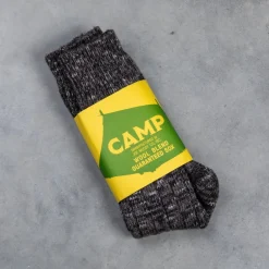 The Real McCoy's Outdoor 'Camp' Socks Wool Charcoal