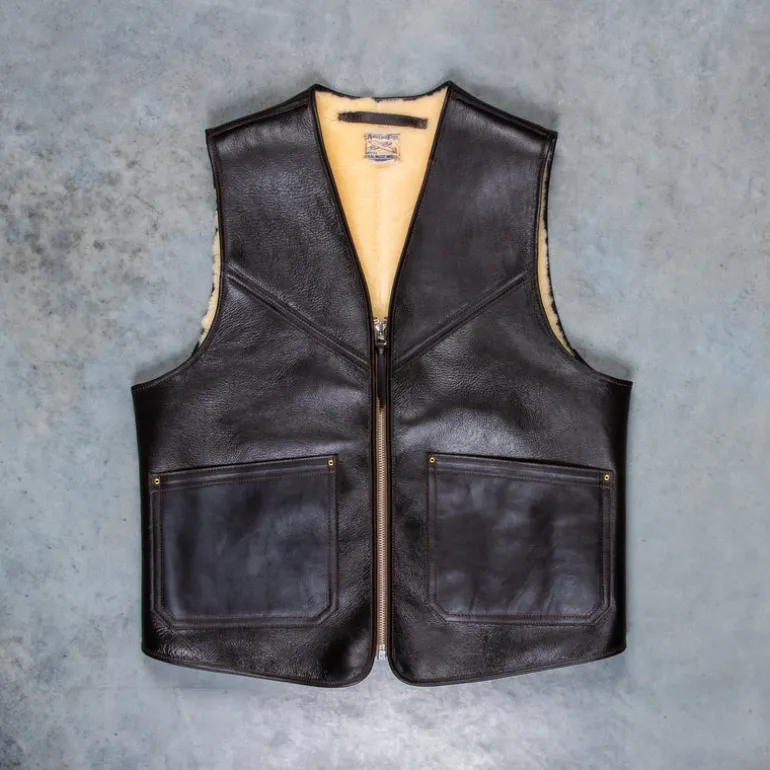 The Real McCoy's Type C-3 Vest MFG. Co Seal Brown