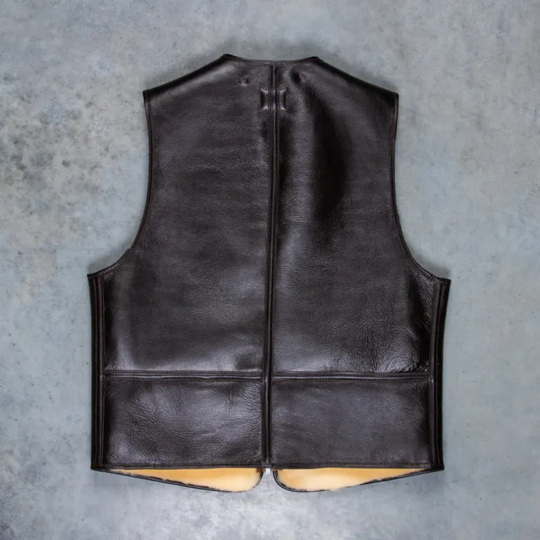 The Real McCoy's Type C-3 Vest MFG. Co Seal Brown