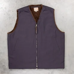 The Real McCoy's USN Alpaca Vest Navy