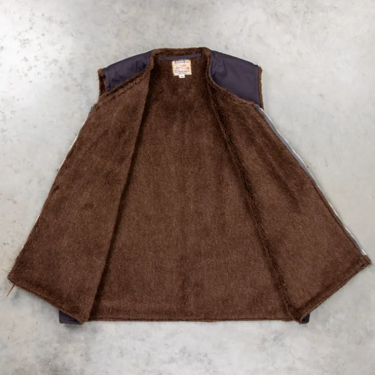 The Real McCoy's USN Alpaca Vest Navy