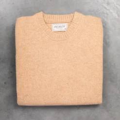 The Real McCoy's Wool Crew Neck Sweater Beige