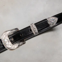 Tory Leather x Frans Boone Western Bridle Leather Belt 1″ Black