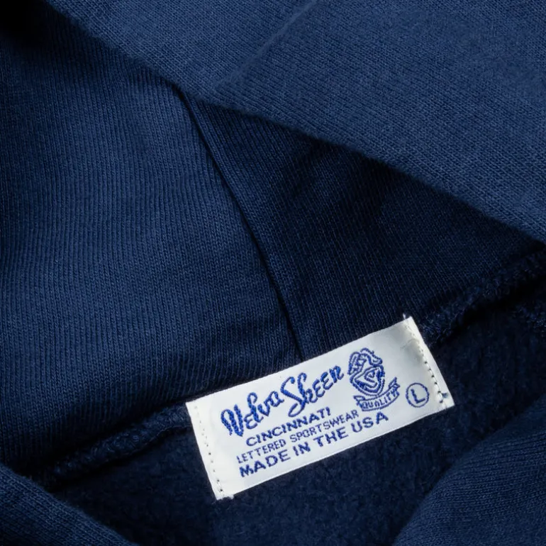 Velva Sheen 10 oz pullover hoodie Heather Navy