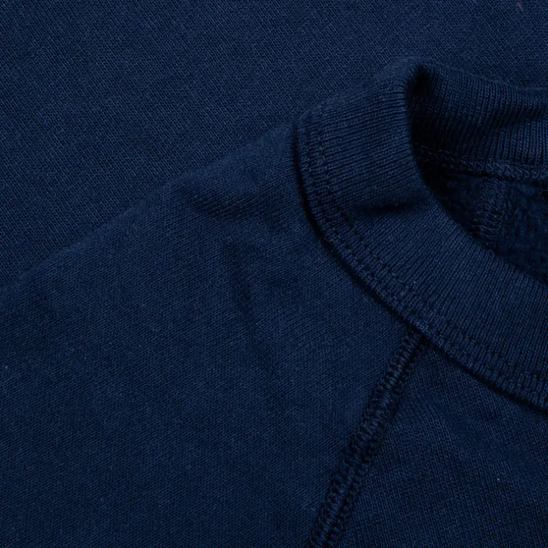 Velva Sheen 10 Oz Raglan "WV" Sweat Navy
